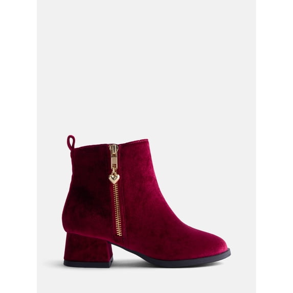 Wonder Nation Girls Faux Suede Velvet Boots