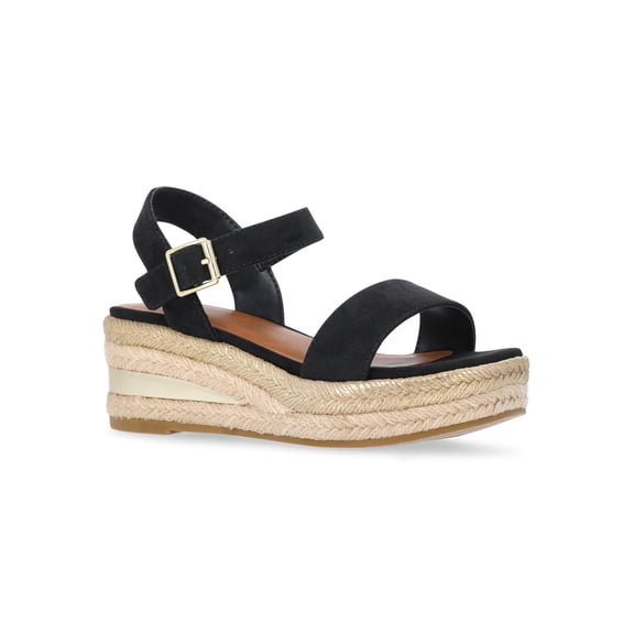 Wonder Nation Girls Buckle Texture Wedges