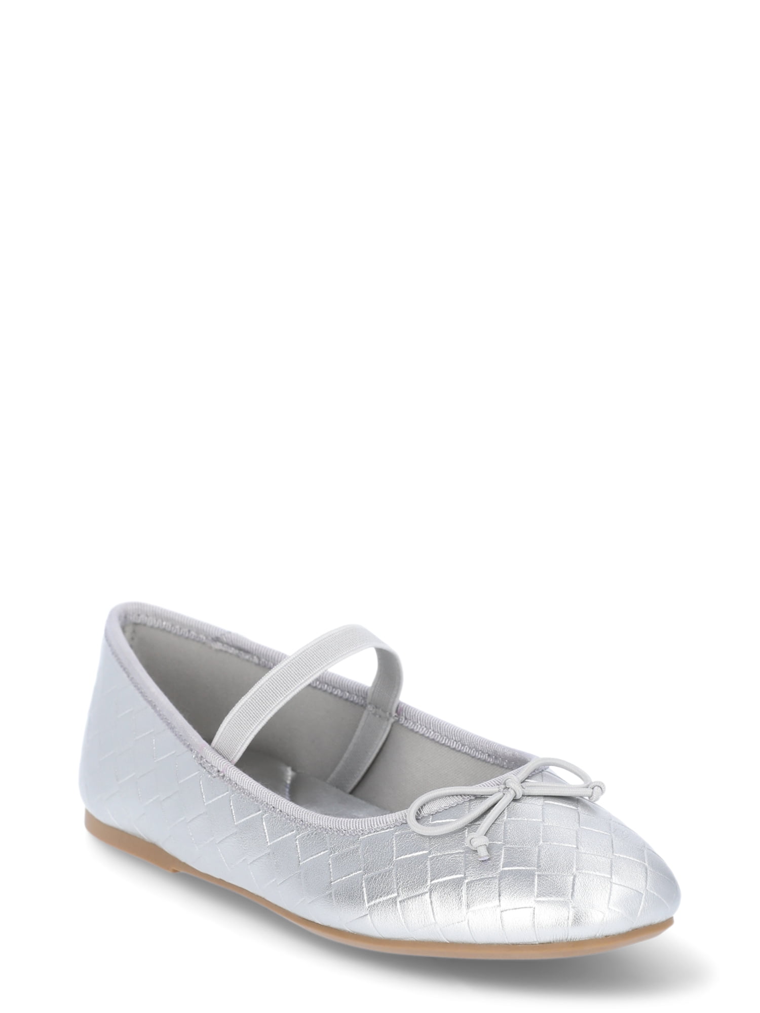 Wonder Nation Little Girl & Big Girl Woven Ballet Dress Shoes