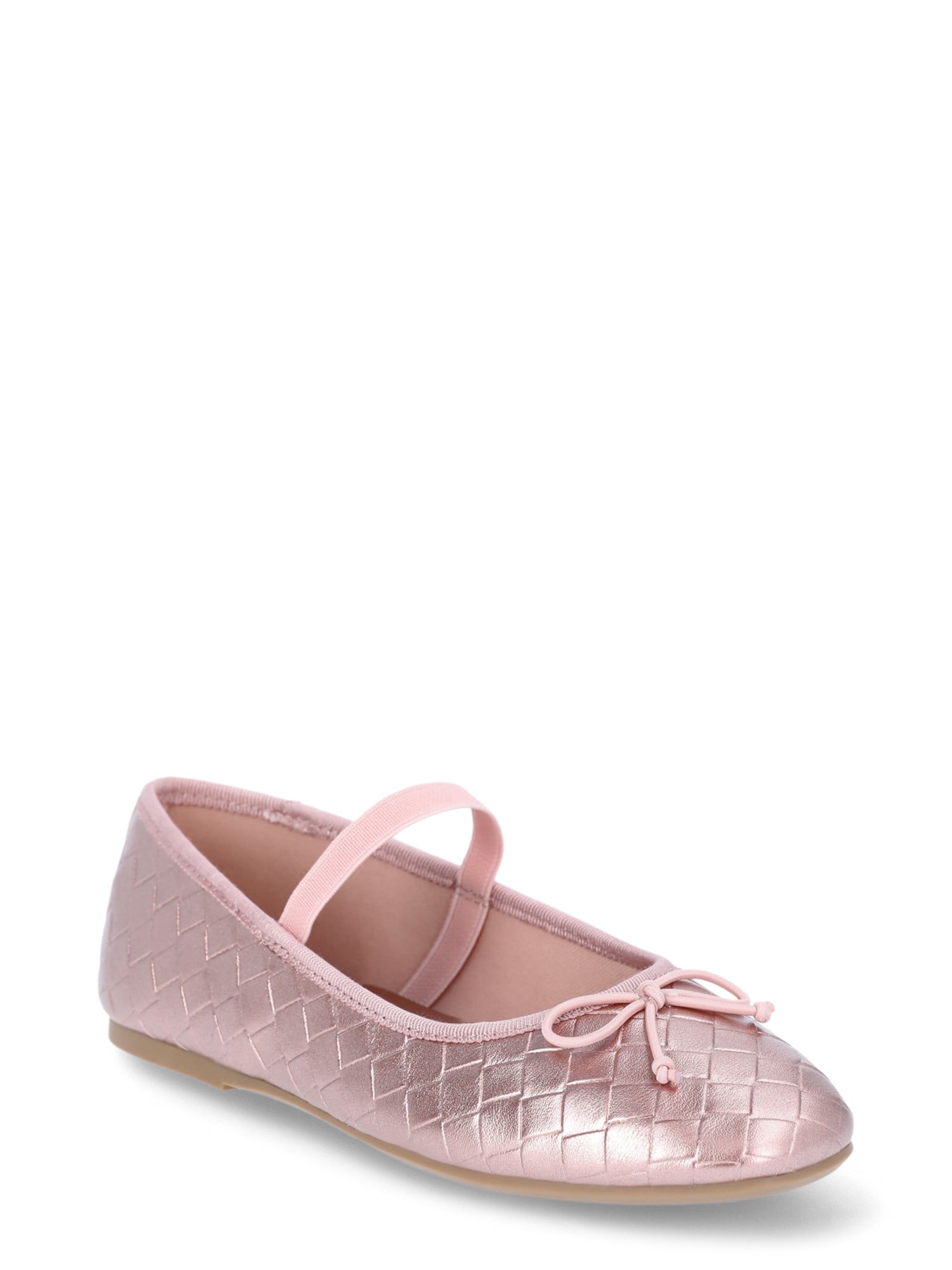 Wonder Nation Little Girl & Big Girl Woven Ballet Dress Shoes