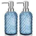 thumbnail image 1 of GM GMISUN Blue Glass Soap Dispenser with Pump Hand Soap Bottle for Kitchen Bathroom 16oz, 1 of 6