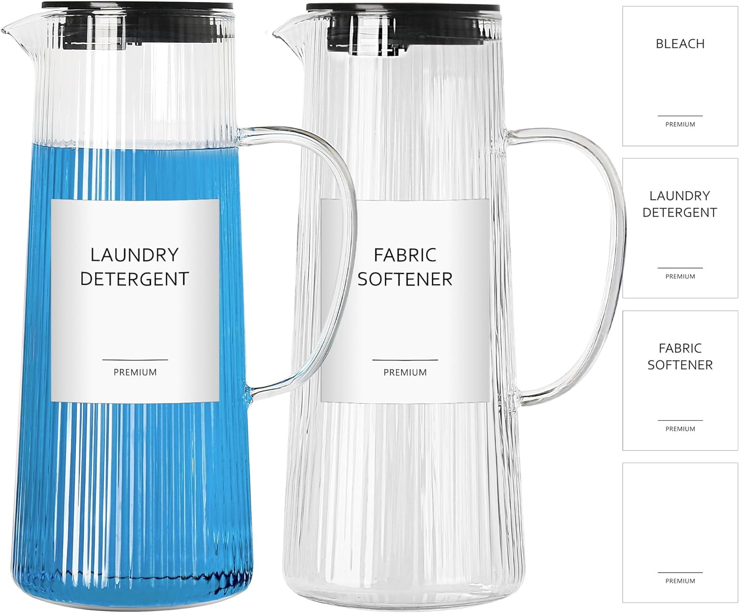 GMISUN Laundry Soap Dispenser, Glass Laundry Detergent Dispenser for