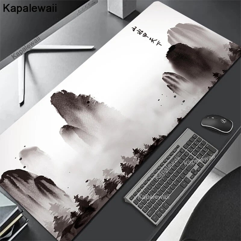 GMK Mouse Pad Large Mousepad Green Forest Mousemat Laptop Rugs Office