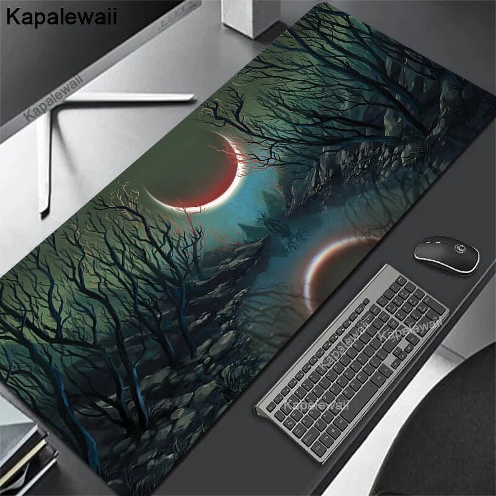 GMK Mouse Pad Large Mousepad XXL Green Forest Mousemat Laptop Rugs