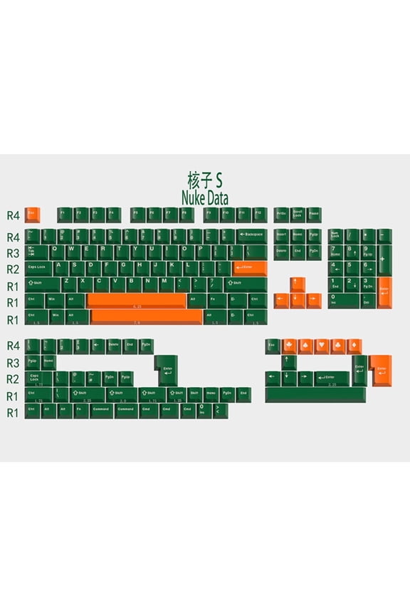 GMK Nuke Data Keycap Set Cherry Profile ABS for F87 Pro Wooting Mechanical Keyboard
