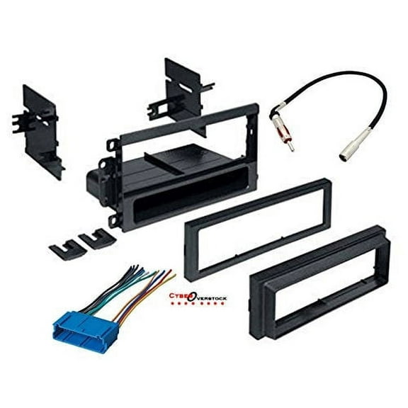 GMK420 GWH346 GM6 Car Radio Stereo CD Player Dash Install Mounting Trim Bezel Panel Kit + Harness