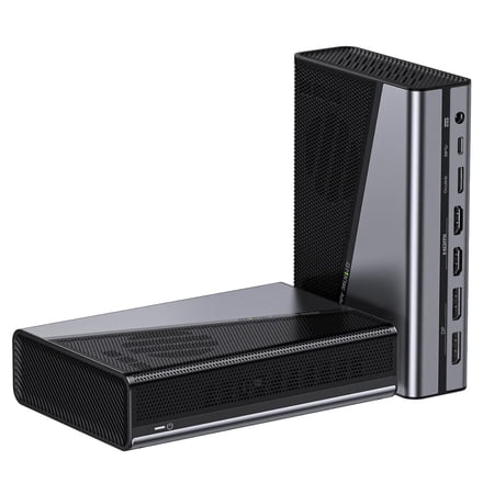 GMKtec AD-GP1 External GPU Docking Station, eGPU Enclosure with AMD Radeon 7600M XT GPU Graphics Card, Oculink, USB4, eGPU Dock for Mini PC Laptop Notebook Game Console