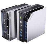 GMKtec AI Mini PC AMD Ryzen Al Max+ 395 up to 5.1GHz Mini Gaming Computers, 64GB LPDDR5X 8000MHz 8GB*8 1TB PCIe 4.0 SSD, Quad Screen 8K Display, WiFi 7 & USB4, EVO-X2