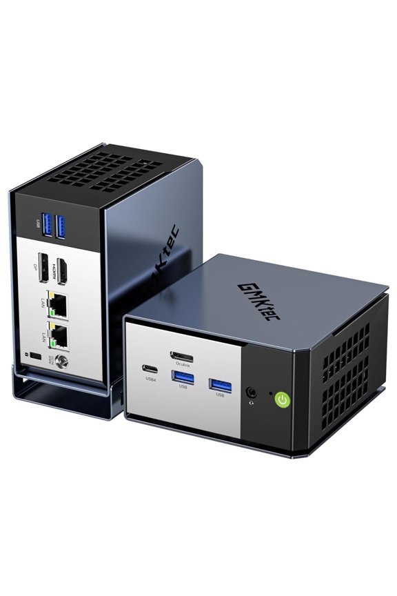 AI Mini Gaming PC, AMD Ryzen AI 9 HX-370 Serie(5.1GHz), 32GB RAM 2TB SSD, Desktop Mini Computers, Oculink Port, EVO-X1