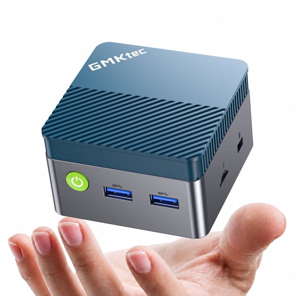 GMKtec G5S Mini PC, Intel N5095, 8GB RAM 128GB SSD, Mini Desktop Computers, 4K Dual HDMI USB3.2, WiFi6, BT5.2, Business Home Office