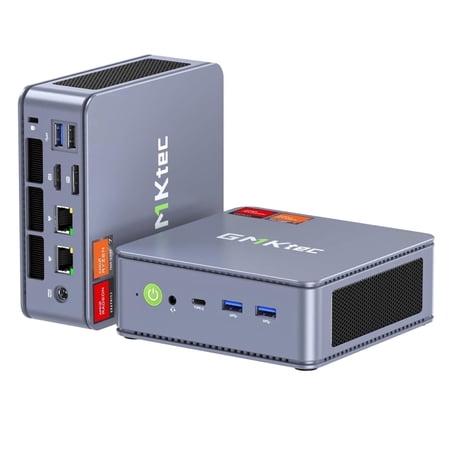 GMKtec Gaming Mini PC, 32GB RAM 1TB SSD, AMD Ryzen 7-7840HS(MAX5.1GHz), Desktop Mini Computer, Dual 2.5G LAN, WiFi 6/BT 5.2, Type-C, NucBox K6