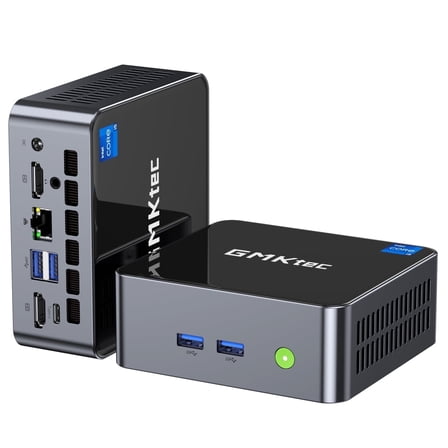 GMKtec Mini Gaming PC, Intel Core i7 12700H(up to 4.7GHz) , 16GB DDR4 1TB SSD, Mini Desktop Computers, Triple 4K Display, USB-C, NucBox M3 Ultra