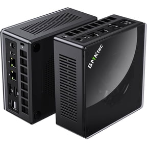 GMKtec Mini Gaming PC, 1TB SSD 32GB RAM, AMD Ryzen 7 8845HS(Up to 5.1GHz), Mini Desktop Computer, Oculink, Dual RJ45 2.5G, NucBox K8 Plus