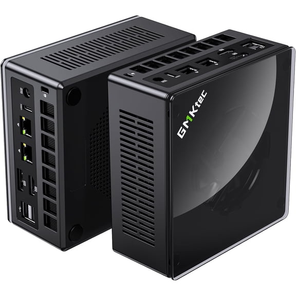 GMKtec Mini Gaming PC, 1TB SSD 32GB RAM, AMD Ryzen 7 8845HS(Up to 5.1GHz), Mini Desktop Computer, Oculink, Dual RJ45 2.5G, NucBox K8 Plus
