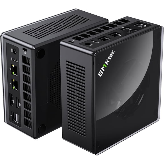 GMKtec Mini Gaming PC, 1TB SSD 32GB RAM, AMD Ryzen 7 8845HS(Up to 5.1GHz), Mini Desktop Computer, Oculink, Dual RJ45 2.5G, NucBox K8 Plus
