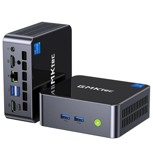 GMKtec M3 Plus Mini PC, Intel Core i9-12900HK(Turbo 5.0 GHz), 32GB DDR4 1TB M.2 NVMe SSD,Desktop Mini Computers, WiFi 6/Bluetooth 5.2, RJ45 2.5G, HDMIx2
