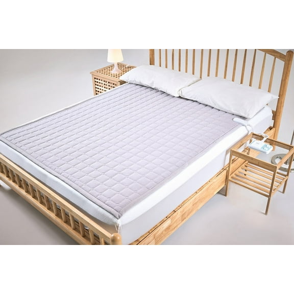 GML 100% Cotton Carbon Heating Mattress Pad