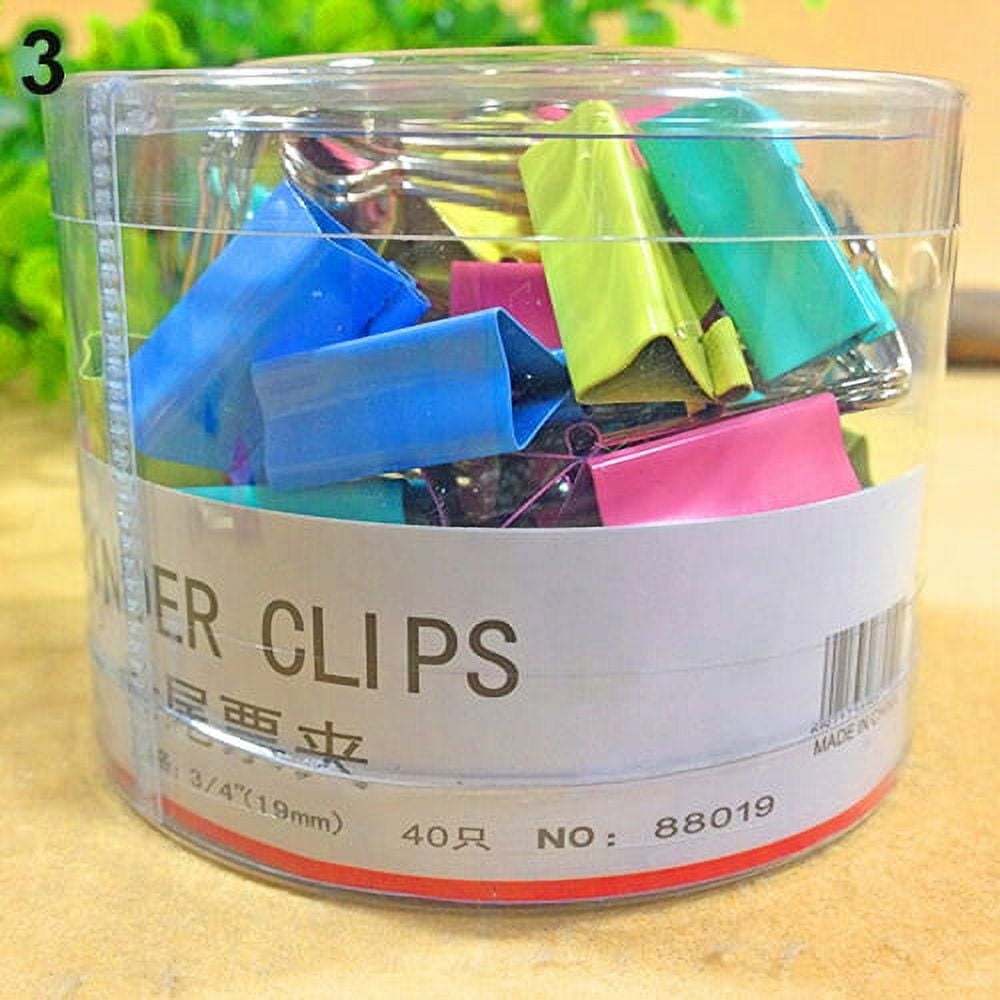 Paper Clips Accessory Assorted Colored Medium & Small Metal Paper Clips Set, Office & Home ...