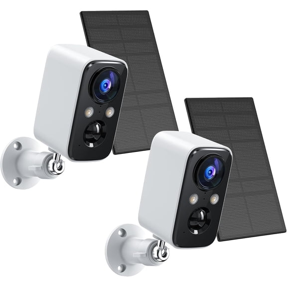GMOX 2K Wireless Outdoor Security Camera, UHD Live View Home Surveillance Camera 2 Pack