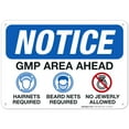 thumbnail image 1 of GMP Area Ahead Sign, OSHA Sign,, 1 of 1