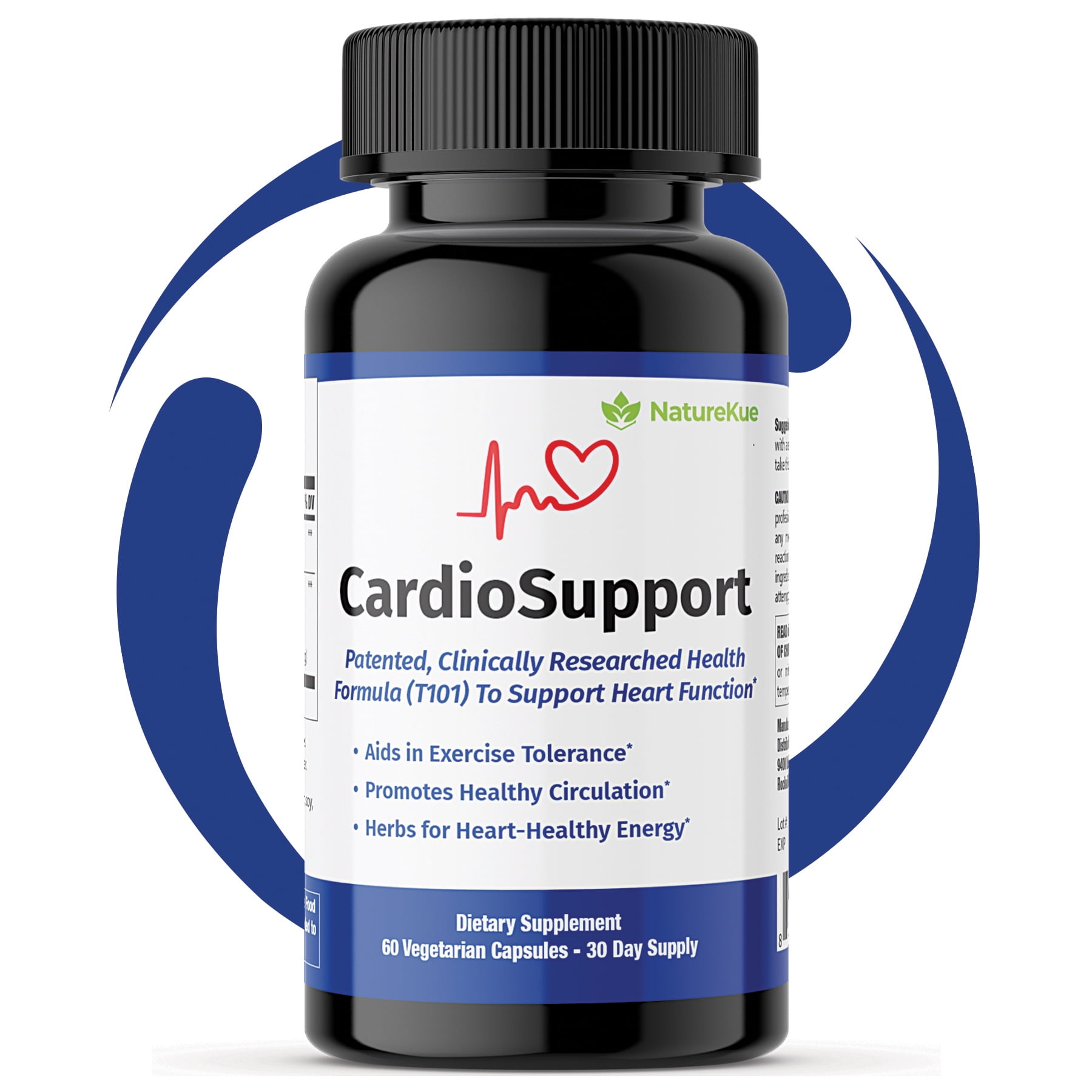 GMP Certified Premium Cardio Support, Herbal Heart Health Dietary Supplements, Patented