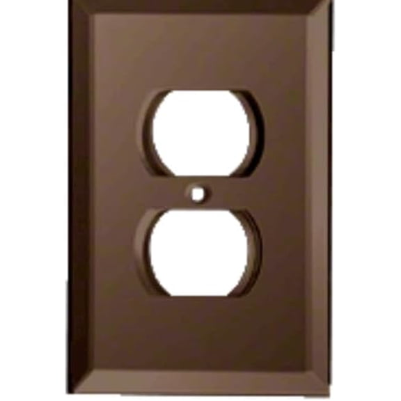 C.R. LAURENCE GMP2B Bronze Duplex Plug Glass Mirror Plate