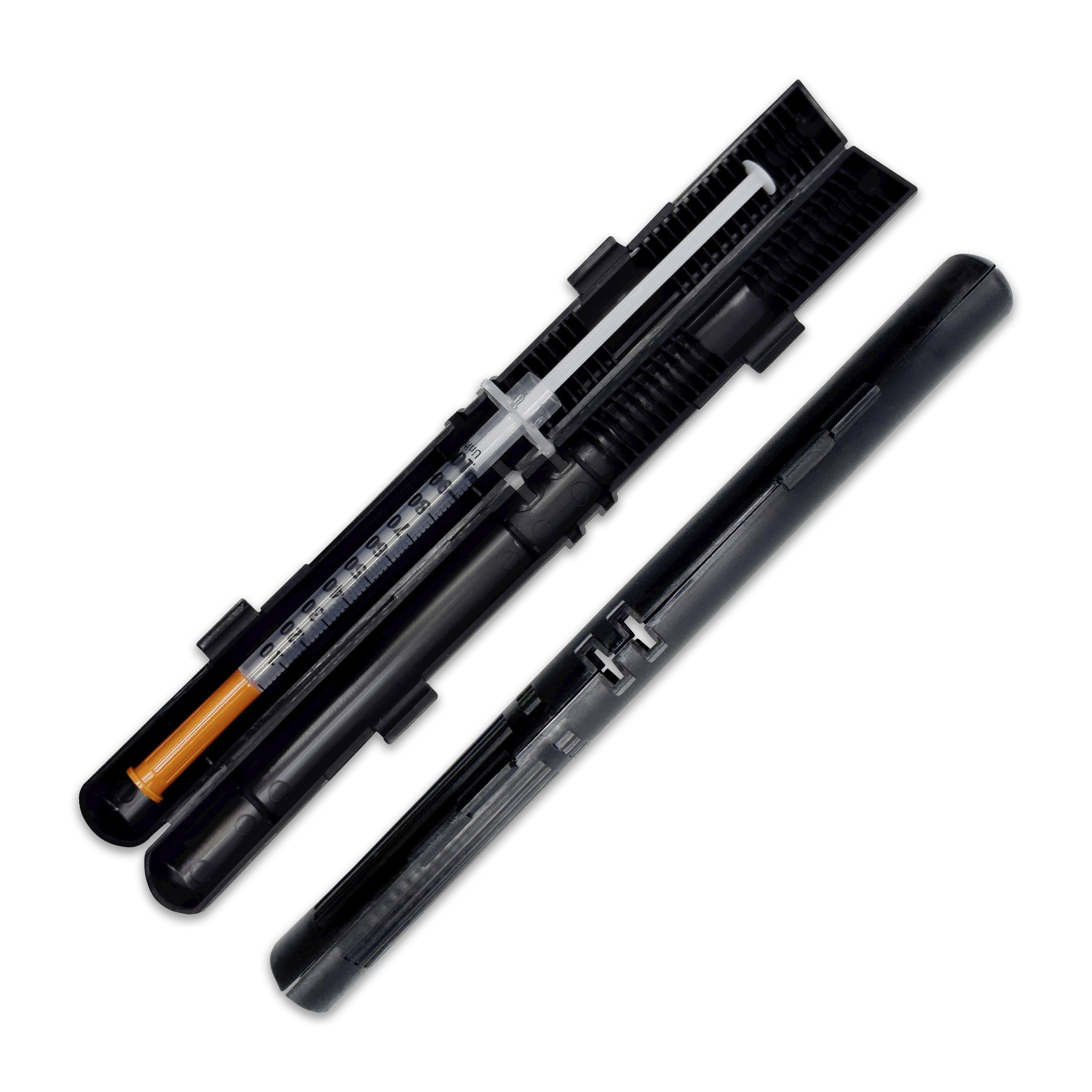 GMS 100cc Syringe Case - Holds Syringes with Needles, Small & Discreet ...