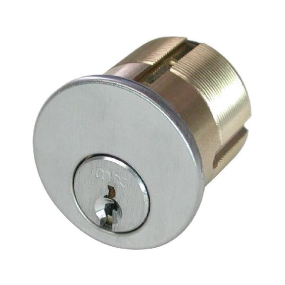 GMS M100D26D 1 in. Mortise Dummy Cylinder, Satin Chrome