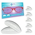 thumbnail image 1 of GMS Optical Half Moon Shaped Contour Silicone Nose Pads 2.5mm x 18mm Clear (5 Pair), 1 of 9