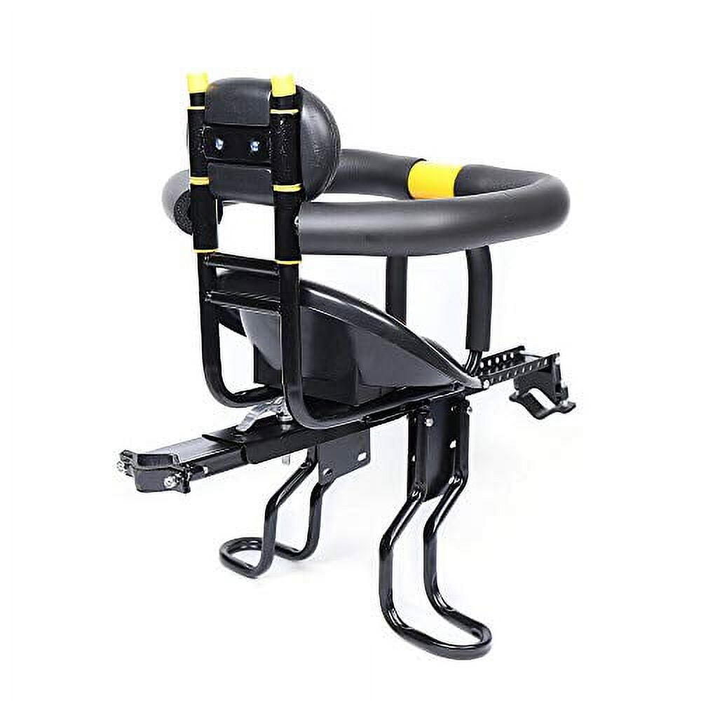 GMSLuu Baby Seat Front Mounted Child Bike Seat with Handrail and Pedal