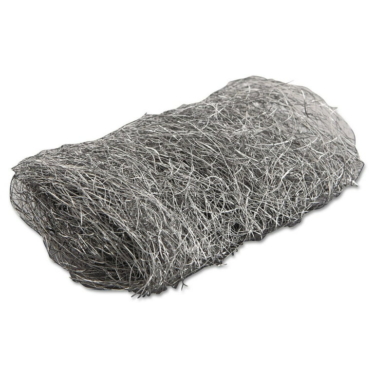 Genuine Joe Heavy-duty Steel Wool Hand Pad - 192/Carton - Steel - Gray Genuine Joe Heavy-duty Steel Wool Hand Pad - 192/Carton - Steel - Gray