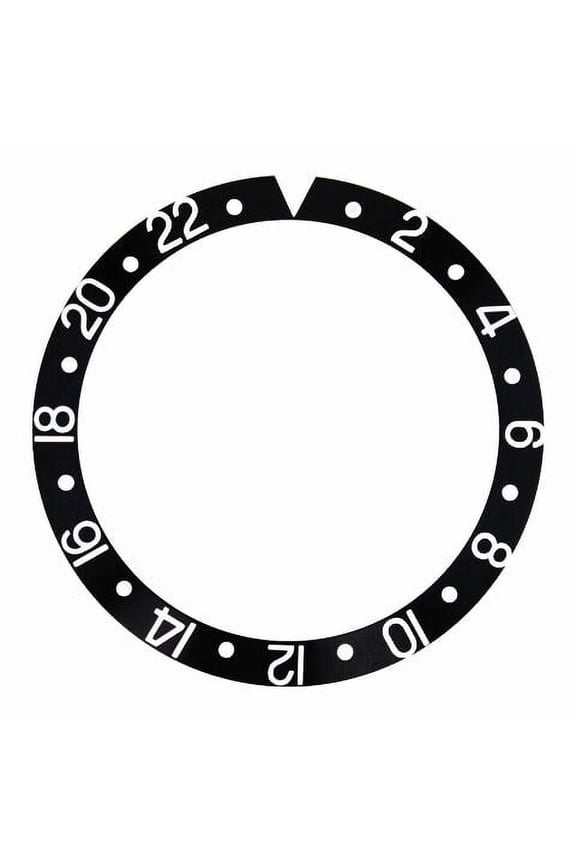 GMT BEZEL INSERT FOR ROLEX VINTAGE OLD GMT MASTER 1670, 1675, 16750 BLACK