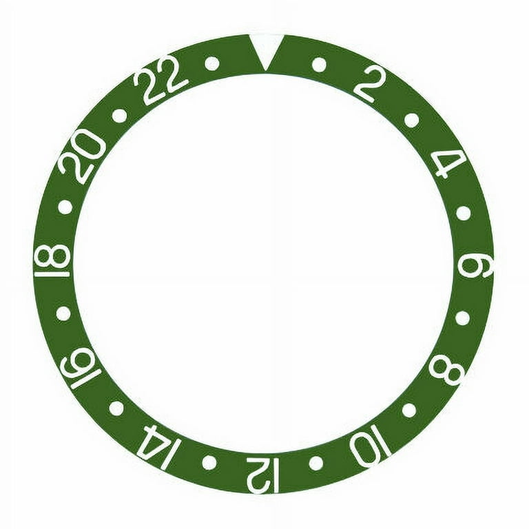 GMT Bezel Insert for Rolex Vintage Old GMT Master 1670 1675 16750 Green Women s Size One Size
