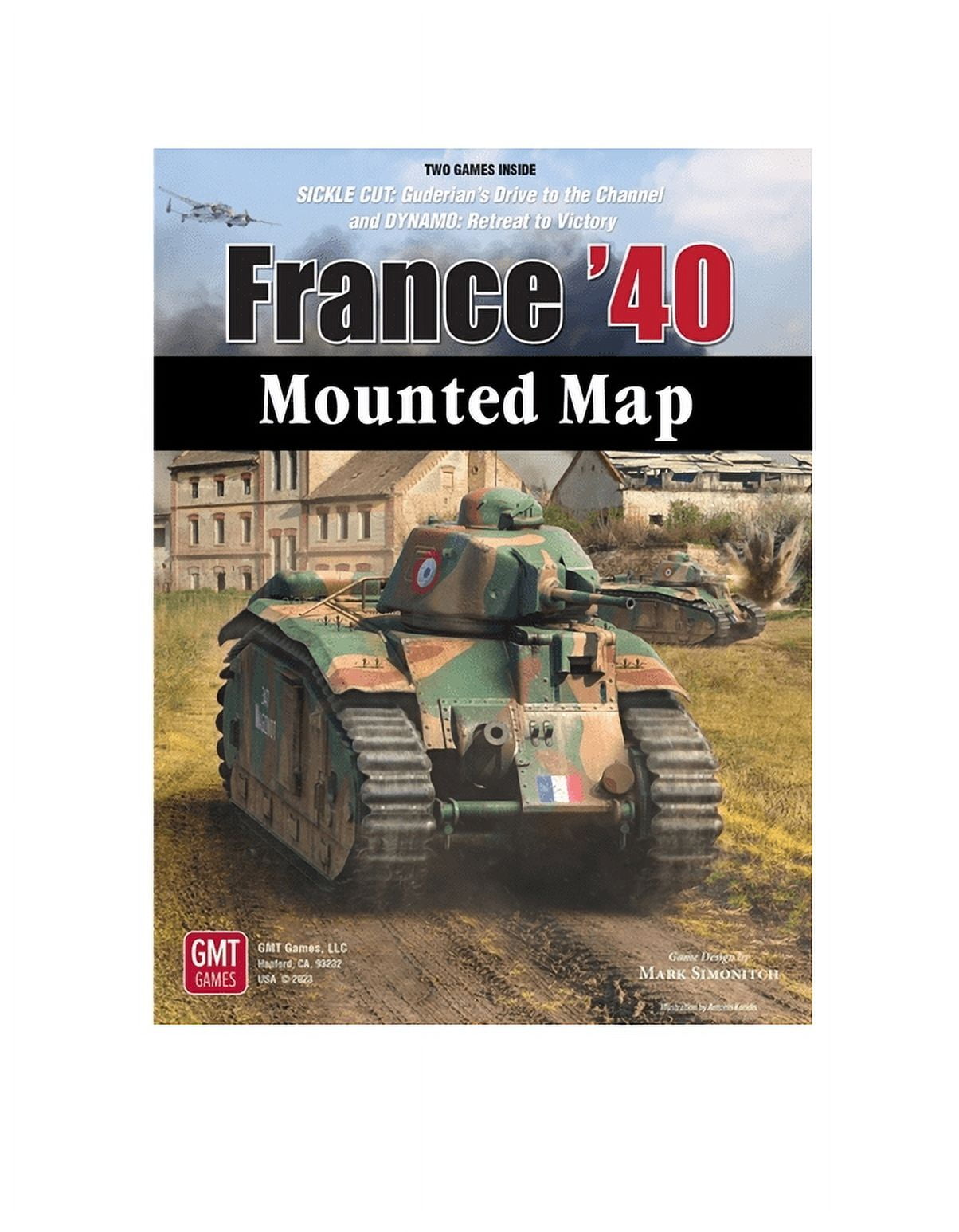 GMT France 40 - Mounted Map Board GMT France 40 - Mounted Map Board