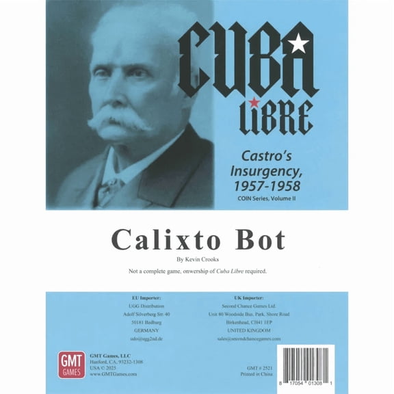 GMT Games Cuba Libre Calixto Bot Update Pack