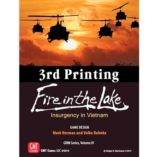 GMT Games Fire in the Lake Insurgency in Vietnam Map Game GMT 1409