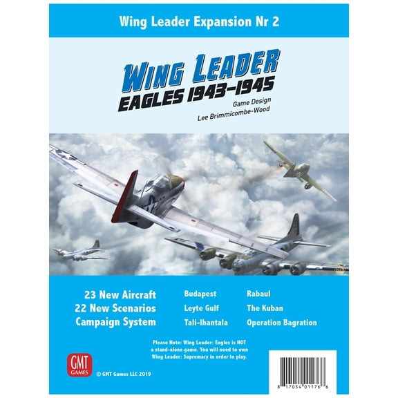 GMT Games Wing Leader Eagles 1943-1945 Expansion Nr.2 1910