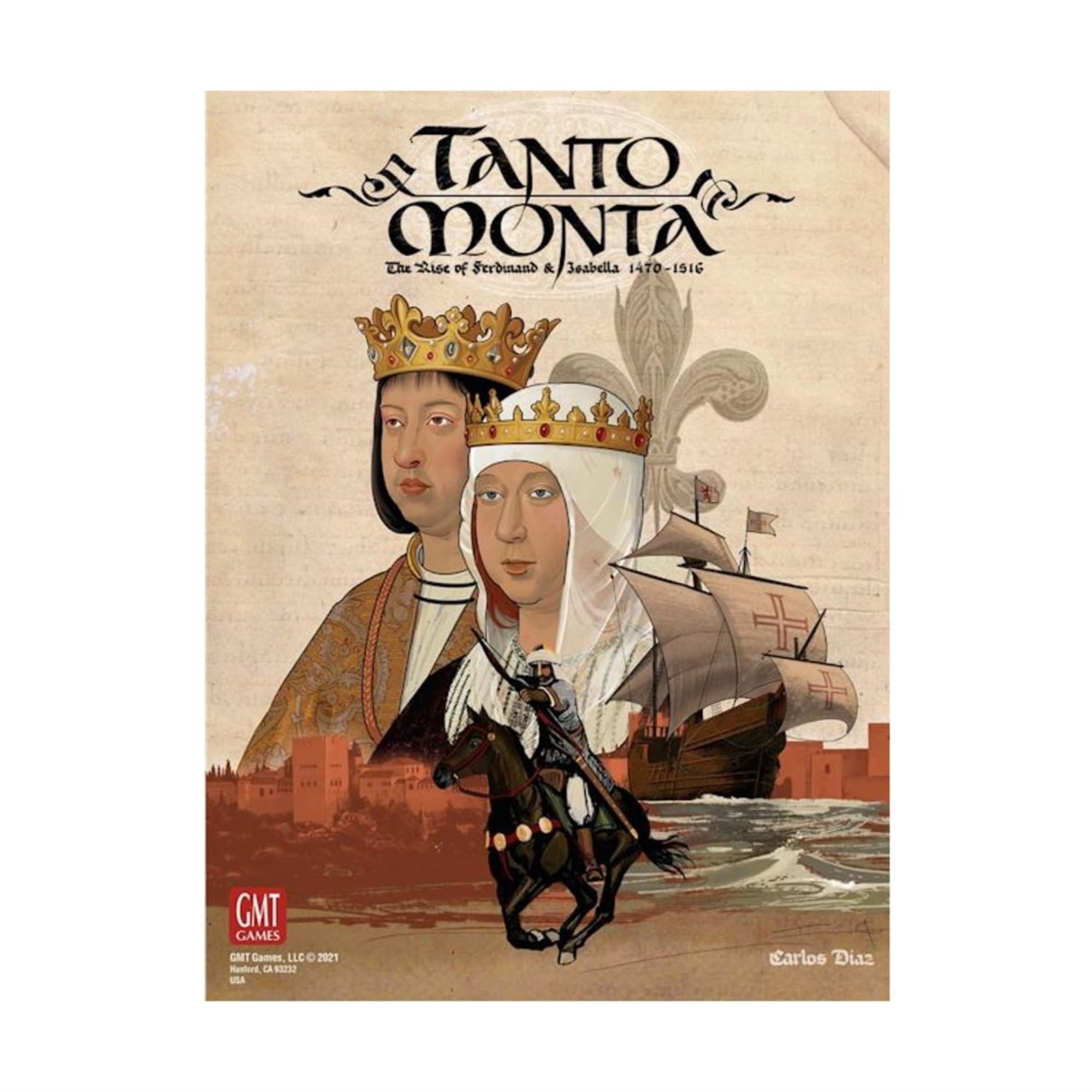 GMT Games: Tanto Monta - The Rise Of Ferdinand And Isabella | 4-Player Strategy Board Game