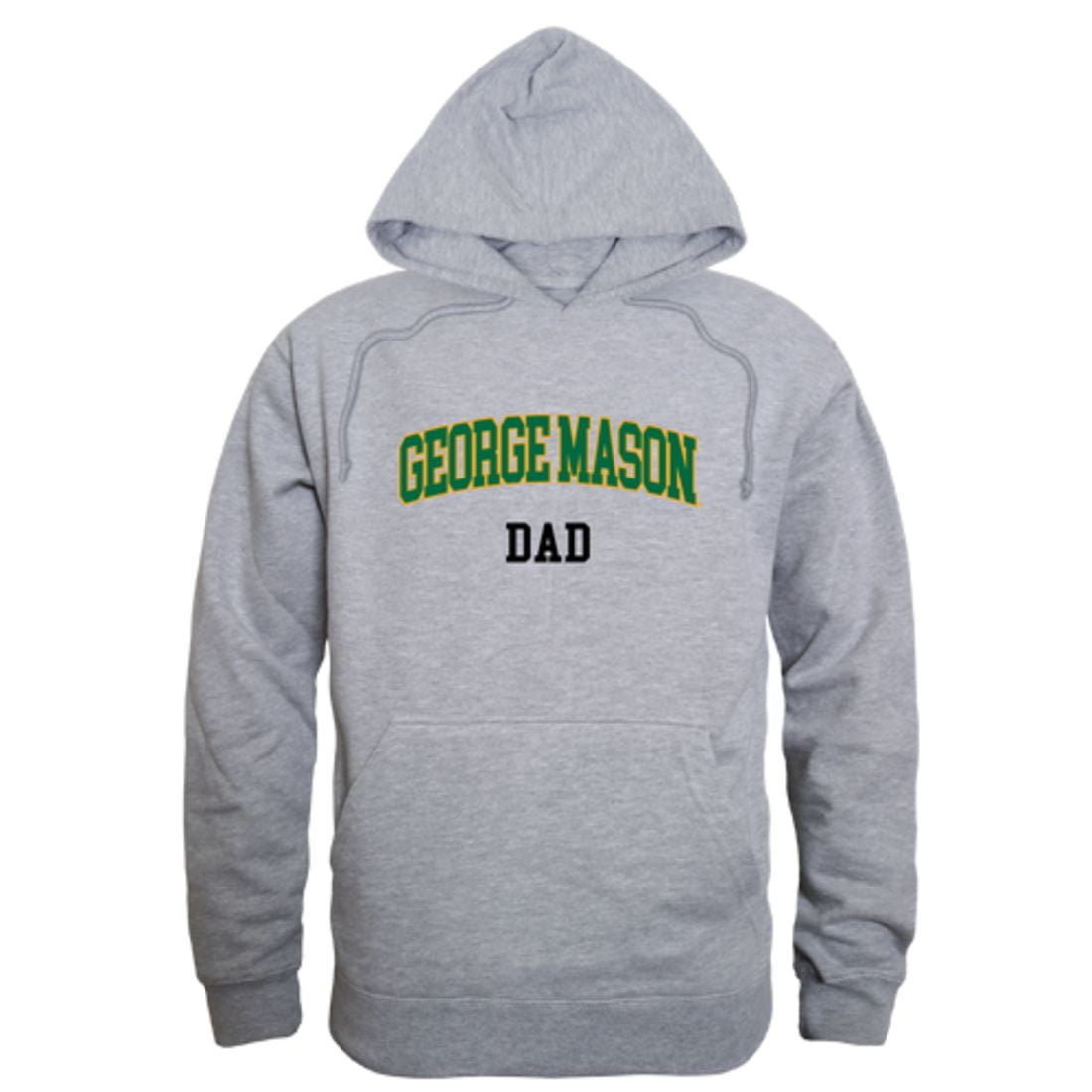 GMU George Mason University Patriots Dad Fleece Hoodie Sweatshirts Heather Grey Small Walmart