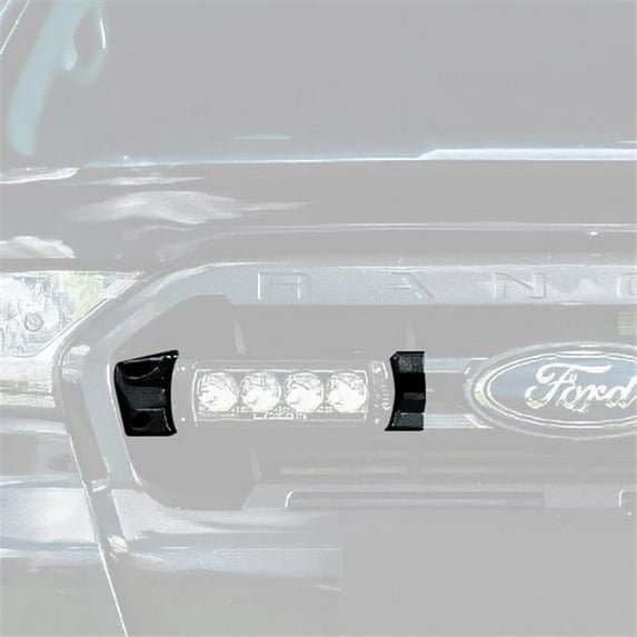 GMUSFRL02K Grille Mounts for Two LR-750 Series LED Light Bars for 2019-2022 Ford Ranger, Black