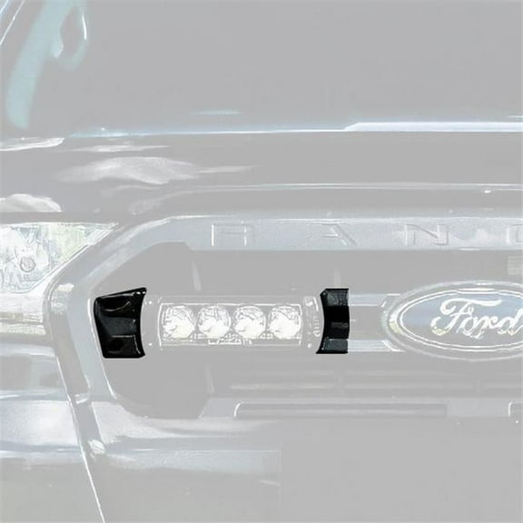 GMUSFRL02K Grille Mounts for Two LR-750 Series LED Light Bars for 2019-2022 Ford Ranger, Black