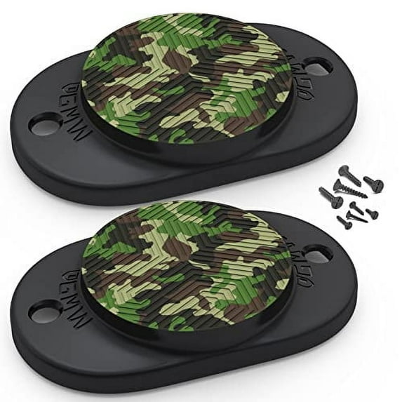 GMW Heavy-Duty Magnetic Mount for Trucks, Cars, Desks, Safes, and Walls – Rubber Coated, Secure Hold up to 30 lbs – Camo Design, 2 Pack