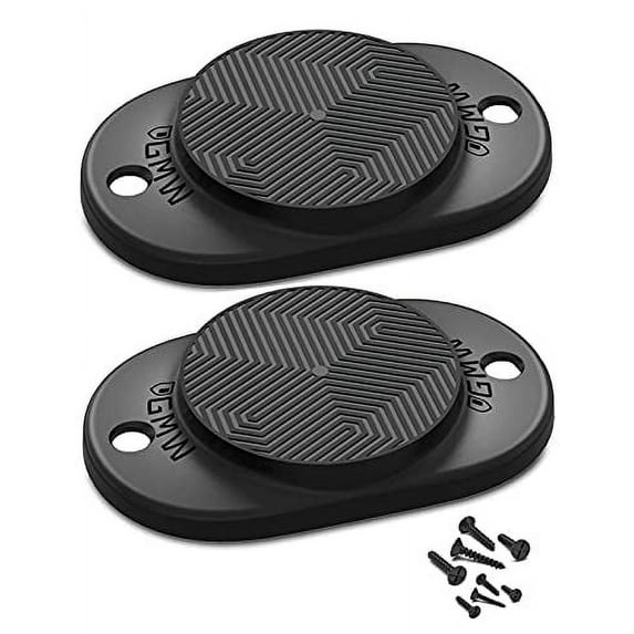 Gmw Magnetic Gun Mount for Trucks, Cars, Desks, Safes, and Walls, Rubber Coated Magnet Gun Mount, Pistols Gun Accessories, Handgun Holder for Memorial Day, 30 Lbs, Black, 2 Pack