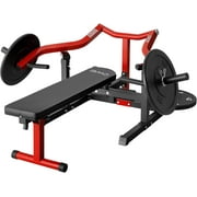 GMWD Chest Press Machine, 1050LBS Bench Press Machine with Independent Converging Arms, Adjustable Flat Incline Bench for Chest, AB Workouts, Shoulder Home Gym Equipment