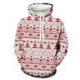 GMWM Christmas Print Mens Big and Tall Pullover Hoodies Novelty 3D