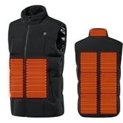 GMWM Heated Vest Mens Casual Sleeveless Stand-up Collar Men's Coat, Zone 9 Heating Vest, Dual Control Electric Heating and Insulation Vest the Best Gift for Christmas