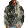 GMWM Men Retro Print Hoodies Long Sleeve Hoodies Sweatshirts Big Tall