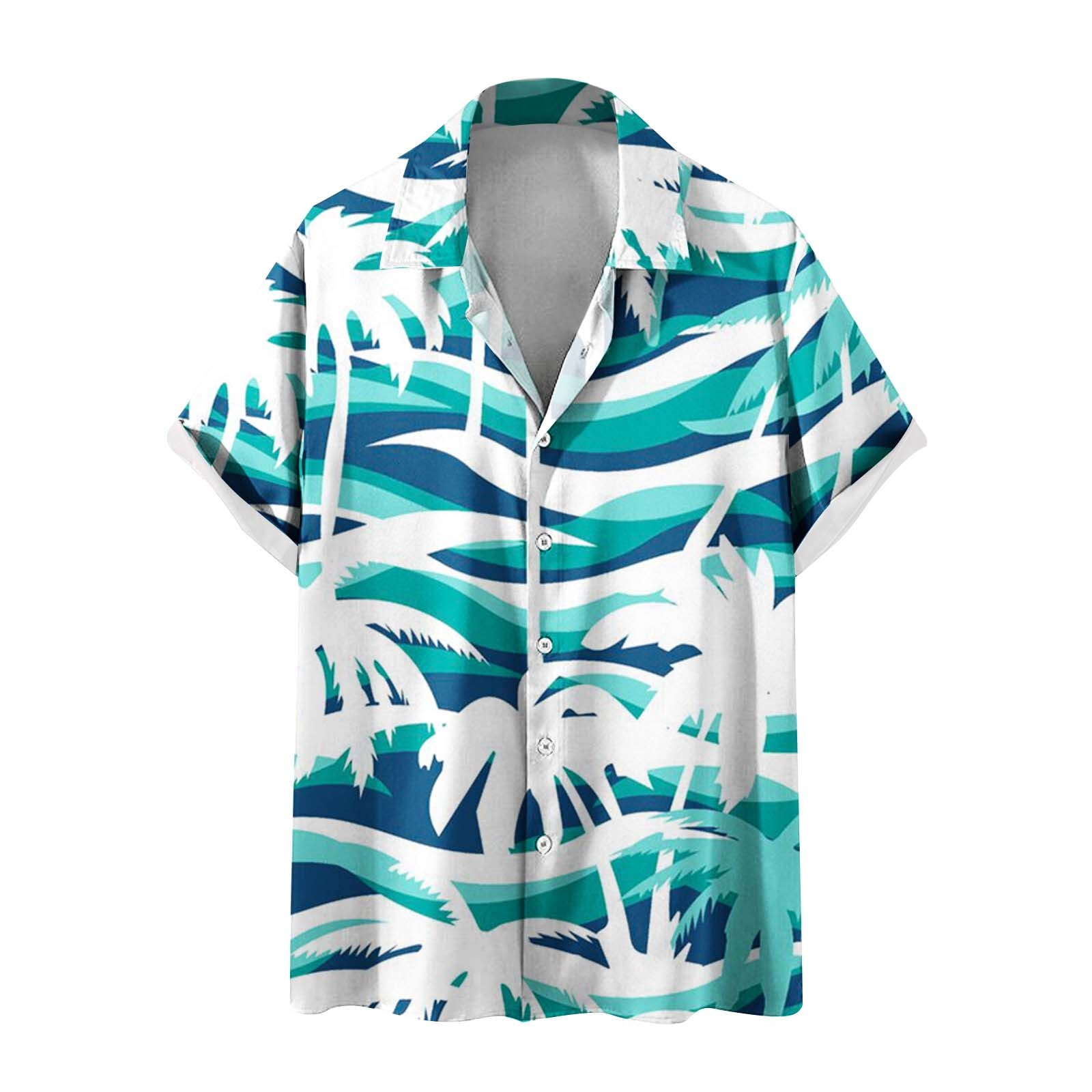 Gmwm Mens Summer Shirts Original Hawaiian Beach Shirt For Men Casual