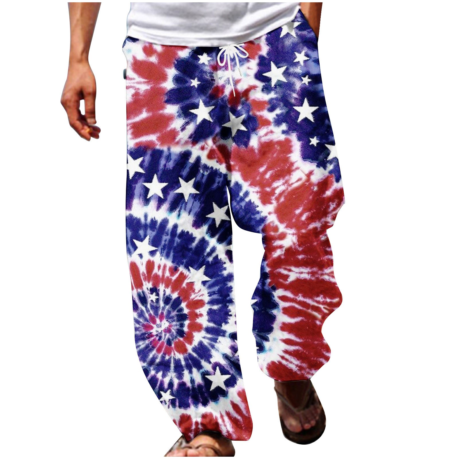 GMWM Pants for Men Summer Slacks Fashion Independence Day 3D Printing ...