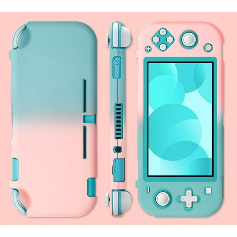 GMYEL Silicone Case for Nintendo Switch Lite Gradient Candy Color Matte Hard Shell Protective Case Cover for Joy Con Controller NS Console Switch